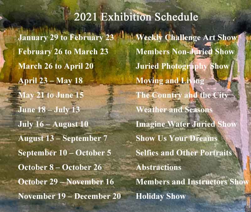 Exhibition Schedule, Portsmouth Arts Guild