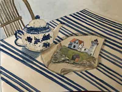 Penny Carrier, "Donweast Tea Time", Portsmouth Arts Guild