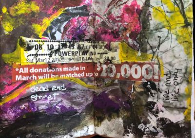 Sarah Oesting, Don't Buy Lottery Tickets, Mellissa Morris' Mixed Media Class, NFS, Portsmouth Arts Guild