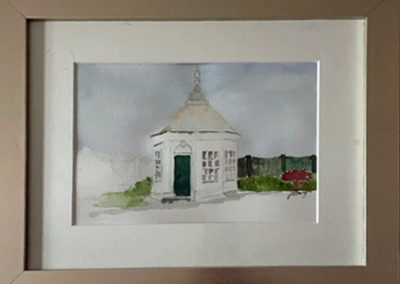 Jan Burling, "Linden Place", watercolor, $95, Portsmouth Arts Guild Sunday Plein Air
