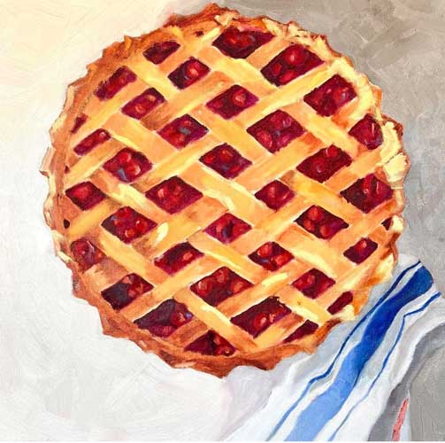 Kathleen M. Tirrell for "Paint Your Pie and Eat it Too", Portsmouth Arts Guild