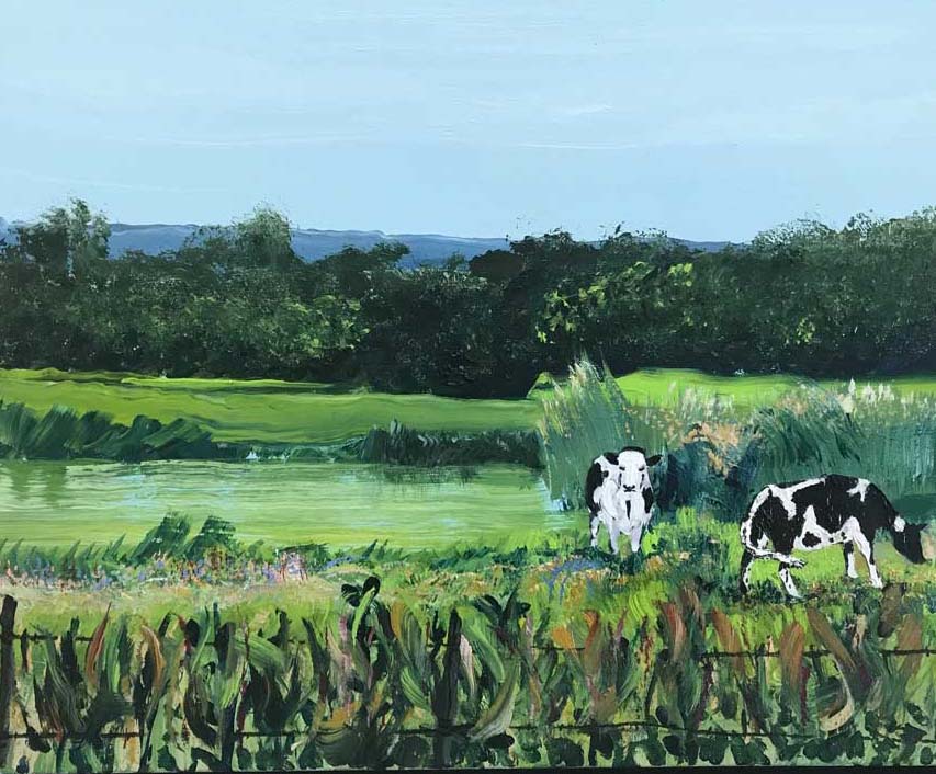 Mandy Howe, George Peters' Cows, Portsmouth Arts Guild