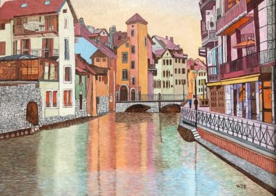 Portsmouth_Arts_Guild_Members_Showcase_William_Bowers_Thiou_Canal_Annecy_France