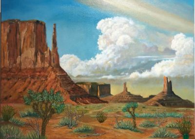 Michael Benisch, "Monument Valley", Oil, $375
