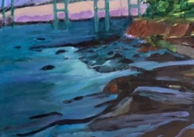 Sheila Clark Lundy, "Mount Hope Bridge", Acrylic, $225