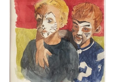 Gary Graham, "Painted Faces", Watercolor, $750, Portsmouth Arts Guild