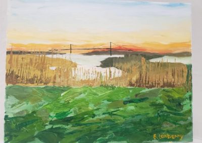 Beth Leiberry," Mil's Marsh", Acrylic, $200