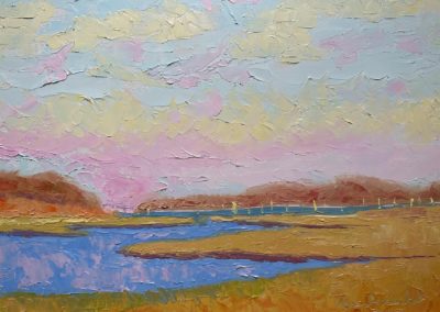 Christopher Smeraldi, "Fox Hill Salt Marsh", Oil, $350