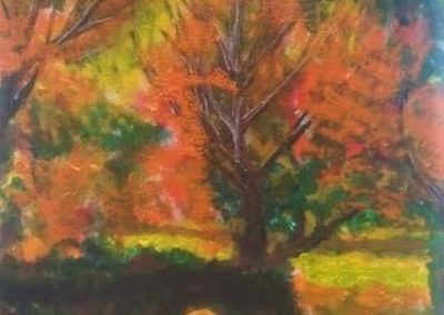 David LeCompte, "Autumnal Equinox", Acrylic, $150