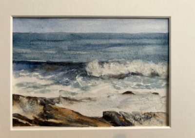 Gwen Fuller, "Winter Surf", Watercolor, $400
