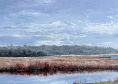 Jim Munroe, "Morning Sky Westport, Mass", Oil, $9500