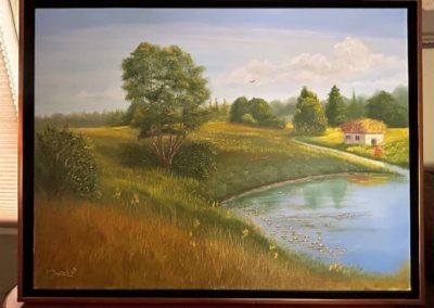 Michael Benisch, "Home of Solitude", Oil, $375