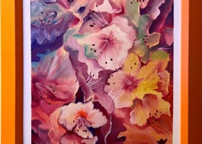 Sue Dussault Eddins, "Burst of Spring", Oil, $200