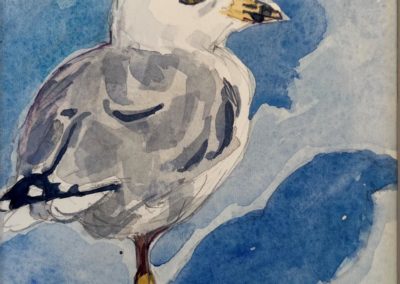 Lisa Bliss, "Beach Gull", Watercolor, $60