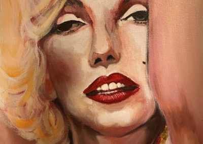 Sue Dussault Eddins, "Marilyn", Acrylic, $65