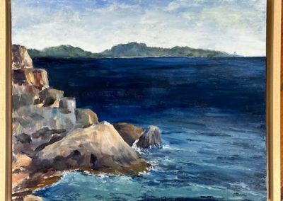 Gloria Dahl, "Ebb and Flow of Narragansett Bay" Oil, $175