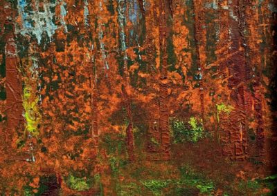 Susan Graham, "Fall Forest 1", Acrylic, $125