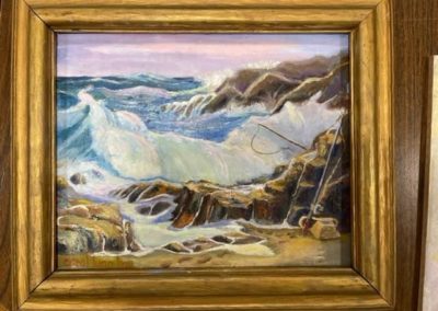 Carol Lynn Hall, "Fishing After the Storm", Oil, $200