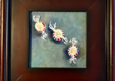 Jane Lavender, "Holiday Peppermints-1", Oil, $150