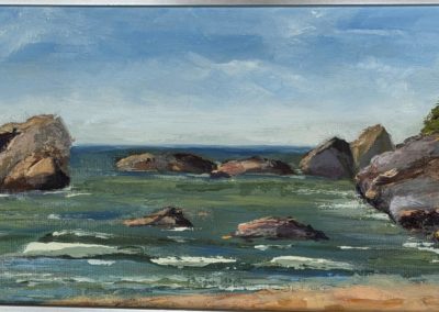 Grit Nanfelt, "Second Beach", Oil, $155