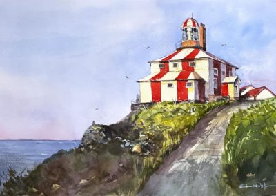 Portsmouth Arts Guild, Members Show, Edward Huff, "Cape Bonavista", Watercolor, $400