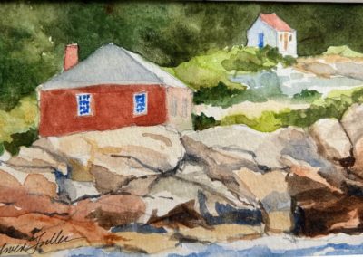 Portsmouth Arts Guild, Members Show 2024, Gwen Fuller, "Along the Maine Coast", Watercolor, $275