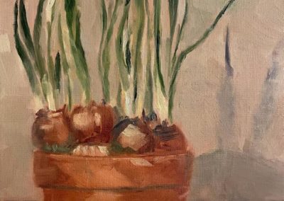 Portsmouth Arts Guild, Members Show 2024, Jan Burling , "Signs of Spring", Oil, $125