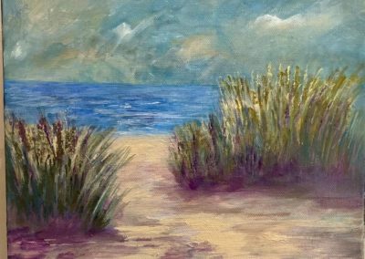 Portsmouth Arts Guild, Members Show 2024, Jane Lavender, "Sea Grasses", Acrylic, $150