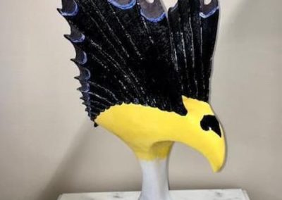 Portsmouth Arts Guild, Members Show 2024, Ray Ethier, "Wild Wings", Wood Sculpture, $750