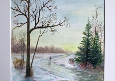 Portsmouth Arts Guild, Members Show 2024, Susan Clemens, "River", Watercolor, $300