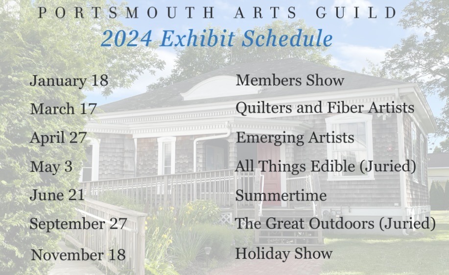 Portsmouth Arts Guild 2024 Exhibition Schedule Portsmouth Arts Guild