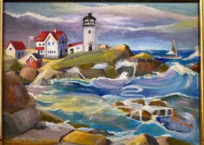 Carol Lynn Hall, "Changing Weather, Cape Neddick, ME", $500< Portsmouth Arts Guild