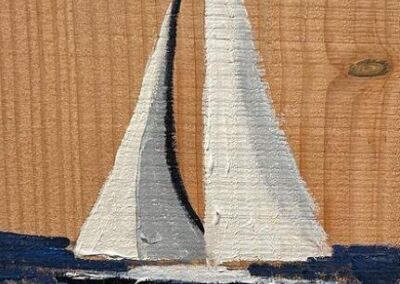 Damara Toohey, "Smooth Sailing", acrylic, $150, Portsmouth Arts Guild