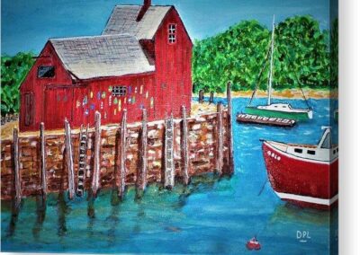 David Lecomte, "Motif #1", acrylic, $150, Portsmouth Arts Guild