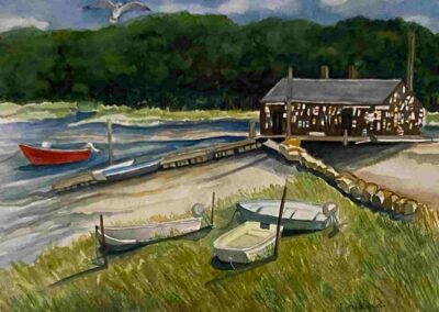 Elizabeth O'Connell, "Cape Neddick Lobster Pond", $295, Portsmouth Arts Guild