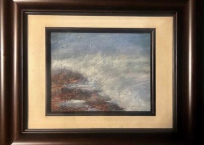 Jane Lavender, "Crashing Waves", watercolor, $250, Portsmouth Arts Guild