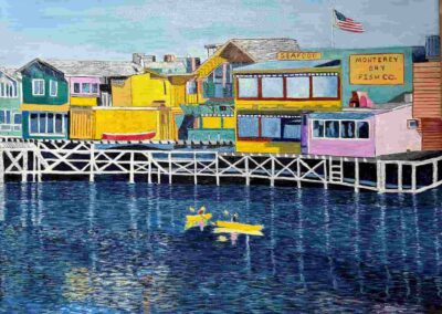 William Bowers, "Monterey Bay", acrylic, $300, Portsmouth Arts Guild