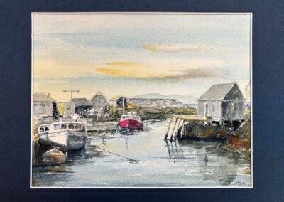 Sold David Sharp, The Cove, Watercolor, $95