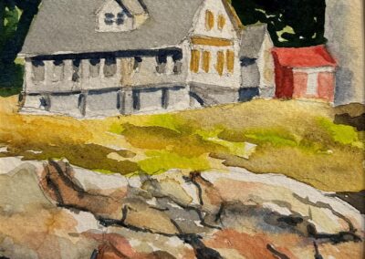 Gwen Fuller, Lighthouse On Penobscot, Watercolor, $225