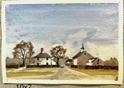 Sold James Estes, Casey Farm South County. Watercolor, $175