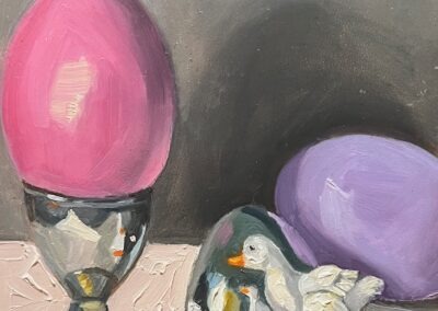 Kathleen Tirrell, Pink Egg, Oil, $100