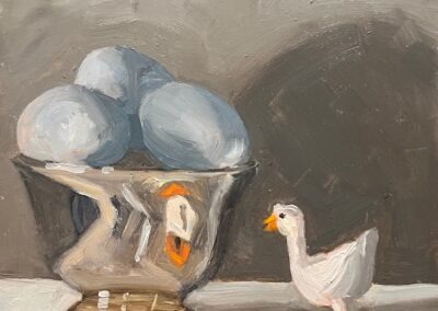 Kathleen Tirrell, Bowl Of Blue, Oil, $100