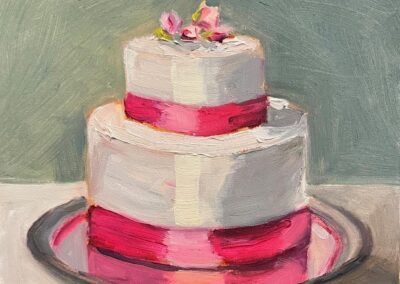 Sold Kathleen Tirrell, Celebration Cake, Oil, $75