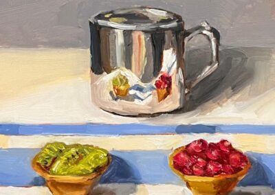 Sold Kathleen Tirrell, Two Tarts, Oil, $75