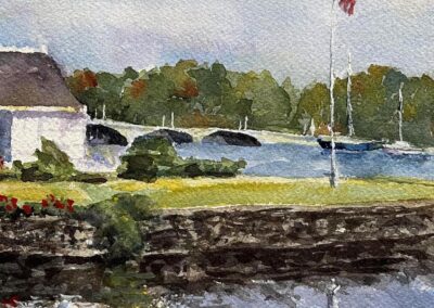 Lyn Malone, Boathouse, Watercolor, $175