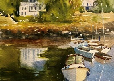 Sold Wendy Berube, Quiet Cove, Watercolor, $175