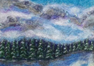 Wendy Anctil, Winter Pine, Felted Wool, $300