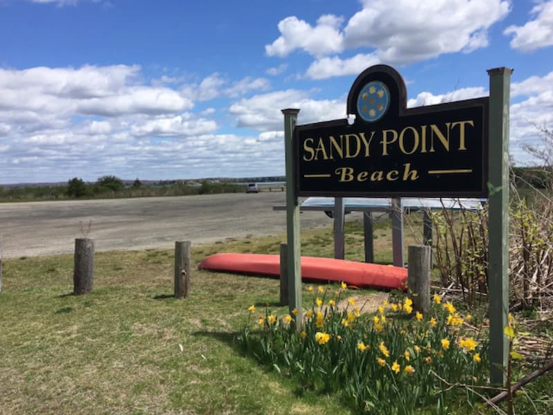 Sandy point beach
