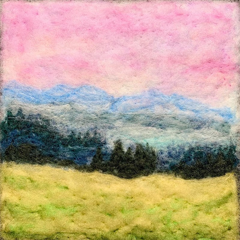 Northern Lights Felted Wool Painting with Wendy Anctil